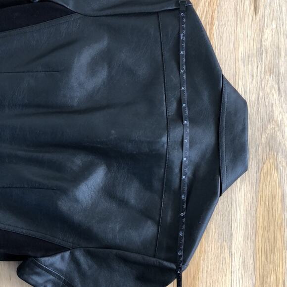 BCBG MaxAzria Stephana faux leather shirt dress - Picture 7 of 11